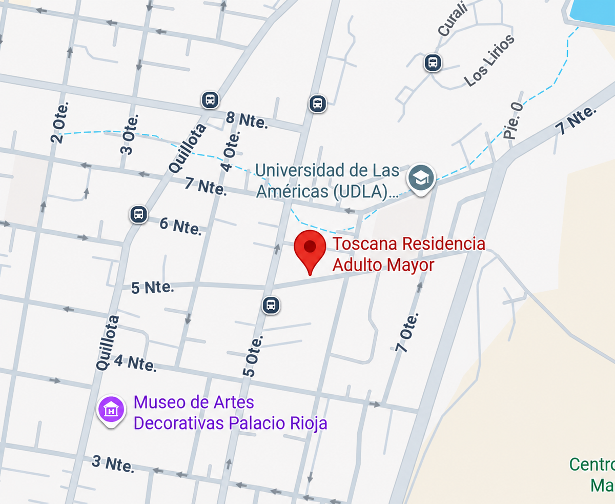 Mapa de Toscana Residencia Adulto Mayor